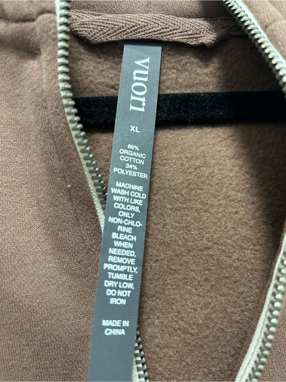 EUC Vuori Restore Half Zip Hoodie Clove Brown Size XL - Picture 3 of 3